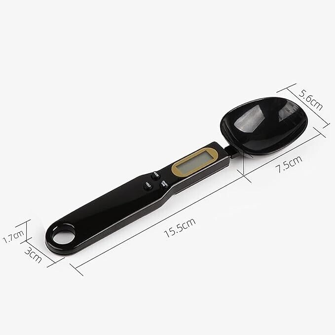 Digital Measuring Spoon with Large LCD Display, Food Weighing Scale 0.1-500g, preview full size image Digital Measuring Spoon with Large LCD Display, Food Weighing Scale 0.1-500g