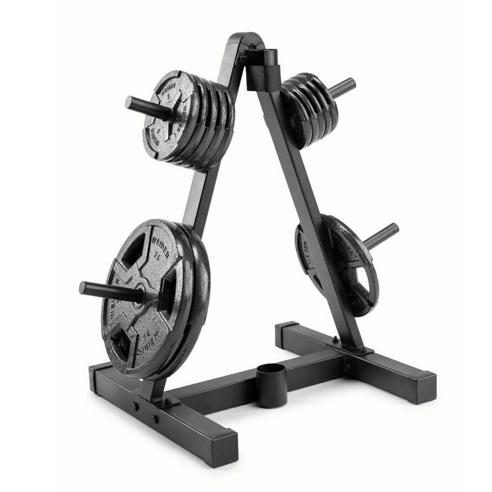 Weight Plates Storage Rack for Organising Olympic 1" & 2" Holder Stand