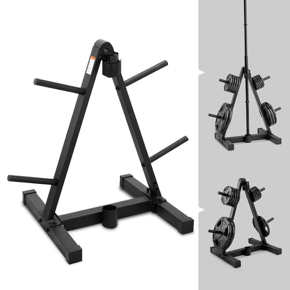 Weight Plates Storage Rack for Organising Olympic 1" & 2" Holder Stand