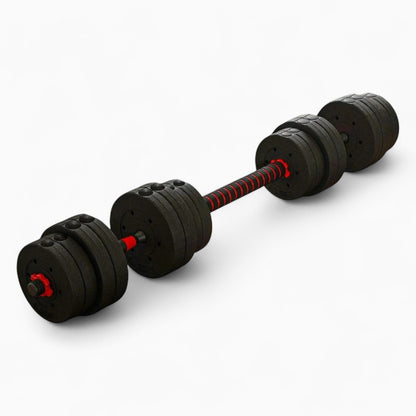 GymSets Adjustable Dumbbell Barbell Set